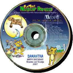 Personalized Music CD for Children - Fun Time Nursery Rhymes