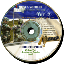 Personalized Music CD for Children - I'm a Soldier